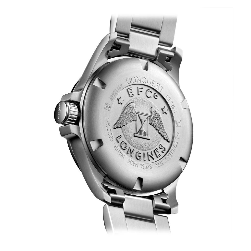 longines quartz stainless steel back