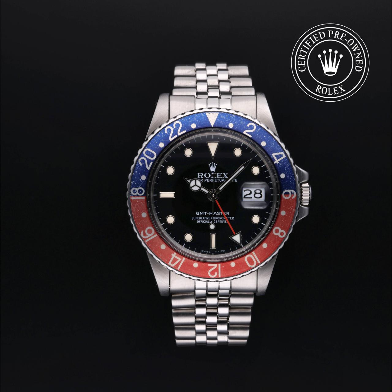 Rolex Certified Pre Owned Oyster Perpetual Gmt Master in Edelstahl Oystersteel 16750 Juwelier Vogl