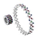 Serafino Consoli Brevetto Multi-Size Ring und Armband (Ref: S.RB 5FI4 WG WD MC) - Bild 0