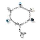 Tamara Comolli MIKADO Flamenco Charm Armband Ocean mit Diamond Pavé  (Ref: B-MFL-Ch-Oce-p-wg) - Bild 0