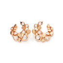 Tamara Comolli SNOWFLAKES Hoop Classic alternating Earrings (Ref: E-SF-Ho-Cl-alt-rg) - Bild 0