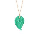 Tamara Comolli INDIA Leaf Anhänger medium Grüner Onyx (Ref: P-IND-m-Jad-rg) - Bild 0
