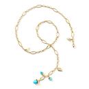 Tamara Comolli MIKADO Collier Delicate Türkis mit Diamond Pavé  (Ref: N-M-Del51-Tur-p-yg) - Bild 2