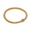 FOPE Solo Flex'it Armband mit zwei Rondellen und Pavé-Fassung (Ref: 62406BX_PB_G_BGX_0XS) - Bild 0
