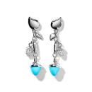 Tamara Comolli MIKADO Ohrringe Dangling 2 Acorns 'Turquoise' (Ref: E-M-d-2-Tur-p-wg) - Bild 0