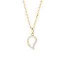 Tamara Comolli SIGNATURE Anhänger small mit Diamant Pavé  (Ref: P-Sig-s-pl-yg) - Bild 0