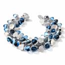 Tamara Comolli MIKADO Flamenco Armband Ocean mit Diamond Pavé  (Ref: B-MFL-Oce-p-wg) - Bild 0