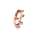 Tamara Comolli GYPSY Crown Brilliant Cut Ring 'Blush' (Ref: R-Gyp-C-Br-Blu-rg) - Bild 0