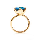 Tamara Comolli TULIP Ring Small mit Swiss Topas (Ref: R-TUL-s-ToSw-yg) - Bild 2