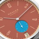 NOMOS Glashütte Tangente 38 Datum Ziegelblau  (Ref: 179.S27) - Bild 5