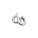 Tamara Comolli SIGNATURE Hoop Ohrringe large 18 K Weißgold (Ref: E-Ho-l-wg) - Bild 0