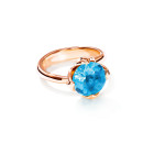 Tamara Comolli TULIP Ring Small mit Swiss Topas (Ref: R-TUL-s-ToSw-rg) - Bild 0