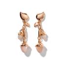 Tamara Comolli MIKADO Ohrringe Dangling 2 Acorns 'Camel' mit Diamant Pavé  (Ref: E-M-d-2-Cam-p-rg) - Bild 0
