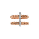 FOPE Prima doppelter Mesh-Ring mit Diamantpavé (Ref: 74008AX_BB_R_XBX_0XS) - Bild 2