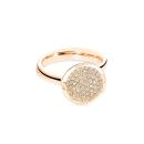 Tamara Comolli BOUTON Ring large mit Diamant Pavé  (Ref: R-BOU-l-pD-rg) - Bild 0