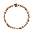 FOPE Solo Flex'it Armband mit drei Rondellen und schwarzem Pavébesatz (Ref: 62506BX_PN_R_11R_0XS) - Bild 2