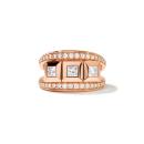 Tamara Comolli CURRICULUM VITAE 3 Ring mit Diamant Pavé medium (Ref: R-CV3-m-Pr-p-rg) - Bild 0