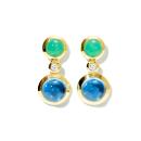 Tamara Comolli BOUTON Ohrringe 2 Cabochon 'Lagoon' Classic (Ref: E-BOU-2-Lag-Cl-yg) - Bild 0