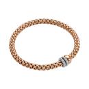FOPE Solo Flex'it Armband mit drei Rondellen und Pavébesatz (Ref: 62506BX_PB_R_BRX_0XS) - Bild 0