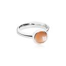 Tamara Comolli BOUTON Ring small Brauner Mondstein (Ref: R-BOU-s-MoBr-wg) - Bild 0