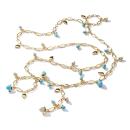 Tamara Comolli Lange MIKADO Kette Turquoise (Ref: N-M-100-Tur-p-yg) - Bild 0