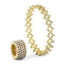 Serafino Consoli Serafino Ring Bracelet (Ref: S.RB 5F4 YG WD) - Bild 0