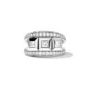 Tamara Comolli CURRICULUM VITAE 3 Ring mit Diamant Pavé medium (Ref: R-CV3-m-Pr-p-wg) - Bild 0
