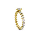 Serafino Consoli Brevetto Solitaire Multi-Size Ring (Ref: RMS SL WD 125 3F2 YG WD) - Bild 2