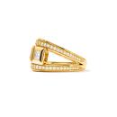 Tamara Comolli CURRICULUM VITAE Ring 3 mit Diamant Pavé small (Ref: R-CV3-s-Pr-p-yg) - Bild 2