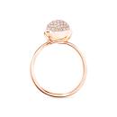 Tamara Comolli BOUTON Ring small mit Diamant Pavé  (Ref: R-BOU-s-pD-rg) - Bild 0