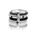 Adolfo Courrier Black & White Ring (Ref: P2-BW-03) - Bild 2