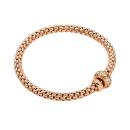 FOPE Solo Flex'it Armband mit weißen und braunen Diamanten (Ref: 61206BX_PW_R_RRX_0XS) - Bild 0