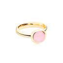 Tamara Comolli BOUTON Ring small Pinker Chalcedon (Ref: R-BOU-s-ChPi-yg) - Bild 0