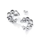 Tamara Comolli SNOWFLAKES Hoop Classic alternating Earrings (Ref: E-SF-Ho-Cl-alt-wg) - Bild 2