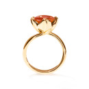 Tamara Comolli TULIP Ring Small mit Mandarin Granat (Ref: R-TUL-s-Man-yg) - Bild 2
