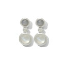 Tamara Comolli BOUTON Ohrhänger 2 Cabochons 'Cashmere' (Ref: E-BOU-2-Cas-Cl-wg) - Bild 0