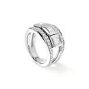 Tamara Comolli CURRICULUM VITAE 3 Ring mit Diamant Pavé medium (Ref: R-CV3-m-Pr-p-wg) - Bild 4