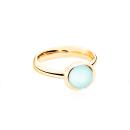 Tamara Comolli BOUTON Ring small Aqua Chalcedon (Ref: R-BOU-s-ChAq-yg) - Bild 0