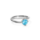 Tamara Comolli TULIP Ring XS mit Swiss Topas (Ref: R-TUL-xs-ToSw-wg) - Bild 0