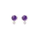 Tamara Comolli BOUTON Ohrringe Amethyst / Classic (Ref: E-BOU-Am-Cl-wg) - Bild 0