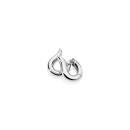 Tamara Comolli SIGNATURE Hoop Ohrringe small 18 K Weißgold (Ref: E-Ho-s-wg) - Bild 0