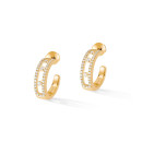Messika Move Classique Pavé Hoop Creolen (Ref: 04993-YG) - Bild 0
