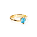 Tamara Comolli TULIP Ring XS mit Swiss Topas (Ref: R-TUL-xs-ToSw-yg) - Bild 0