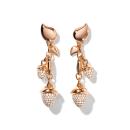 Tamara Comolli MIKADO Dangling 2 Acorns Ohrringe mit Diamant Pavé   (Ref: E-M-d-2-p-rg) - Bild 0