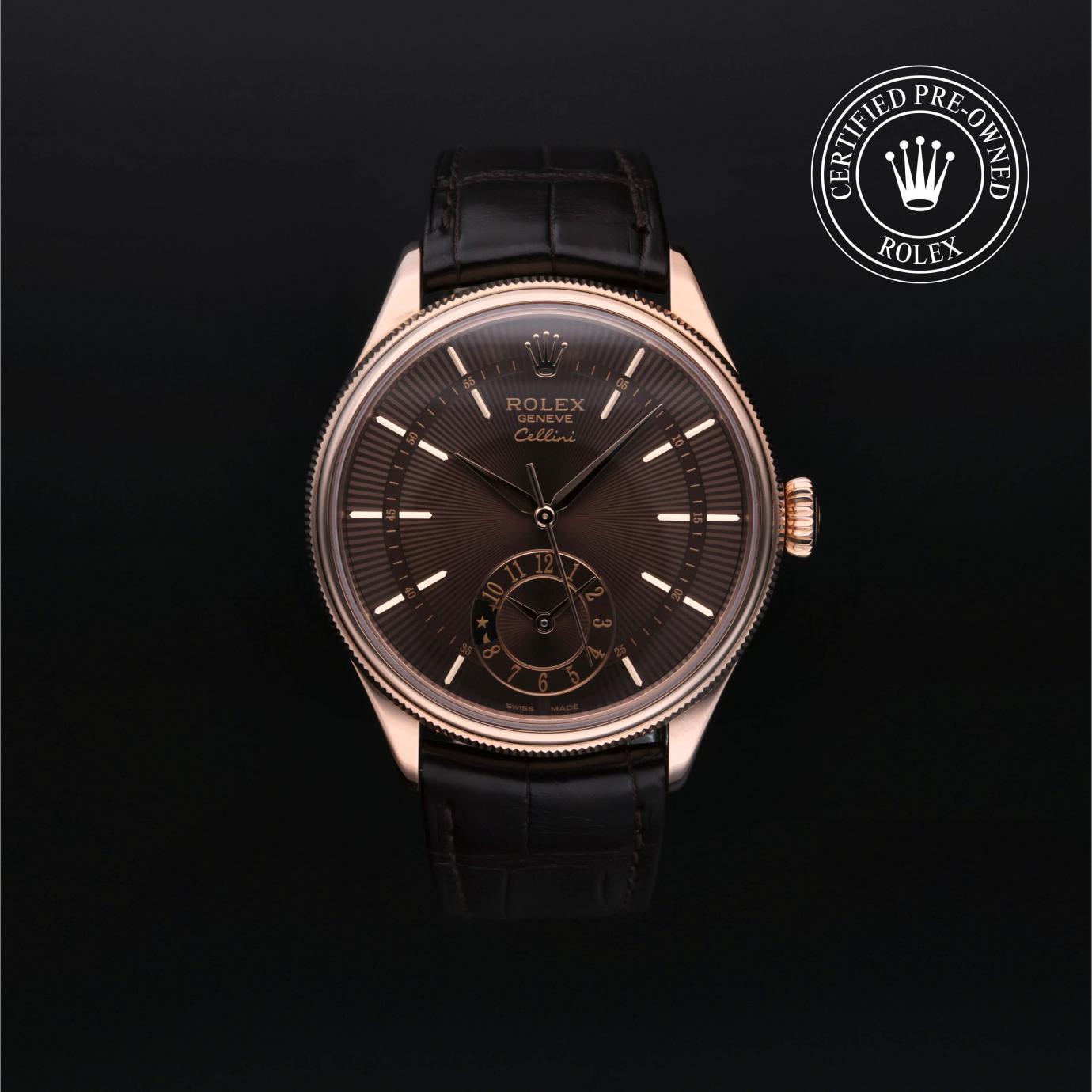 Rolex Cellini Dual Time M50525-0012 Herrenuhr Soldier