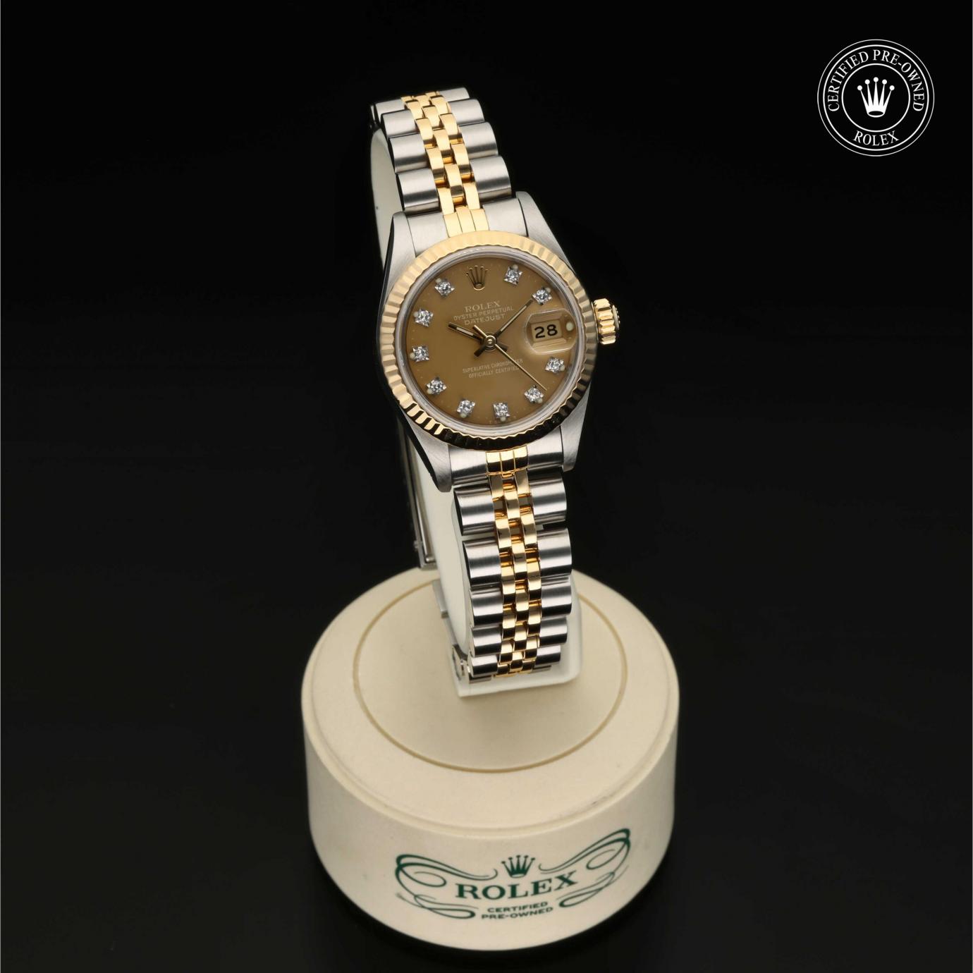 Rolex Oyster Perpetual Lady-Datejust 26 69173 - 360 Grad Ansicht Bild 35