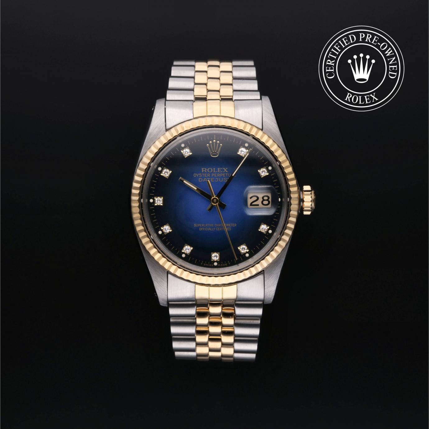 Rolex Oyster Perpetual  Datejust 36 16013 Herrenuhr Soldier