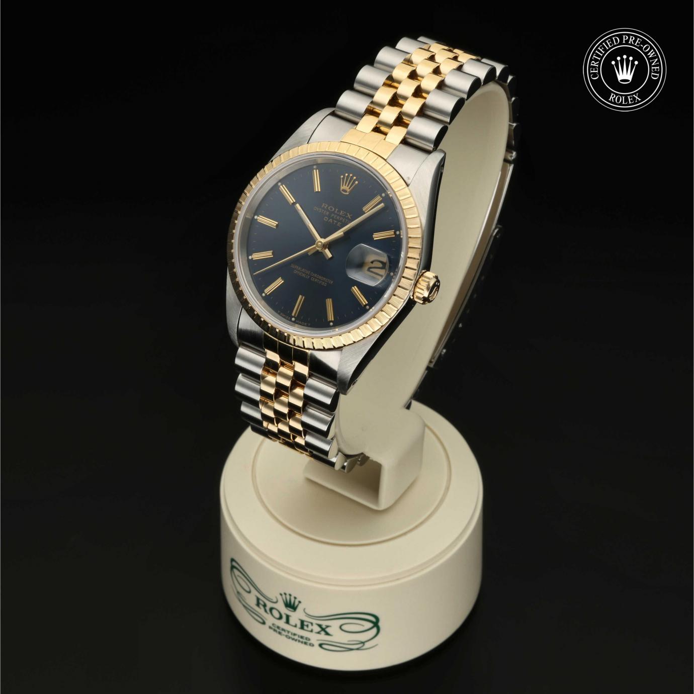 Rolex Oyster Perpetual  Date 34 M15223-0017 - 360 Grad Ansicht Bild 4