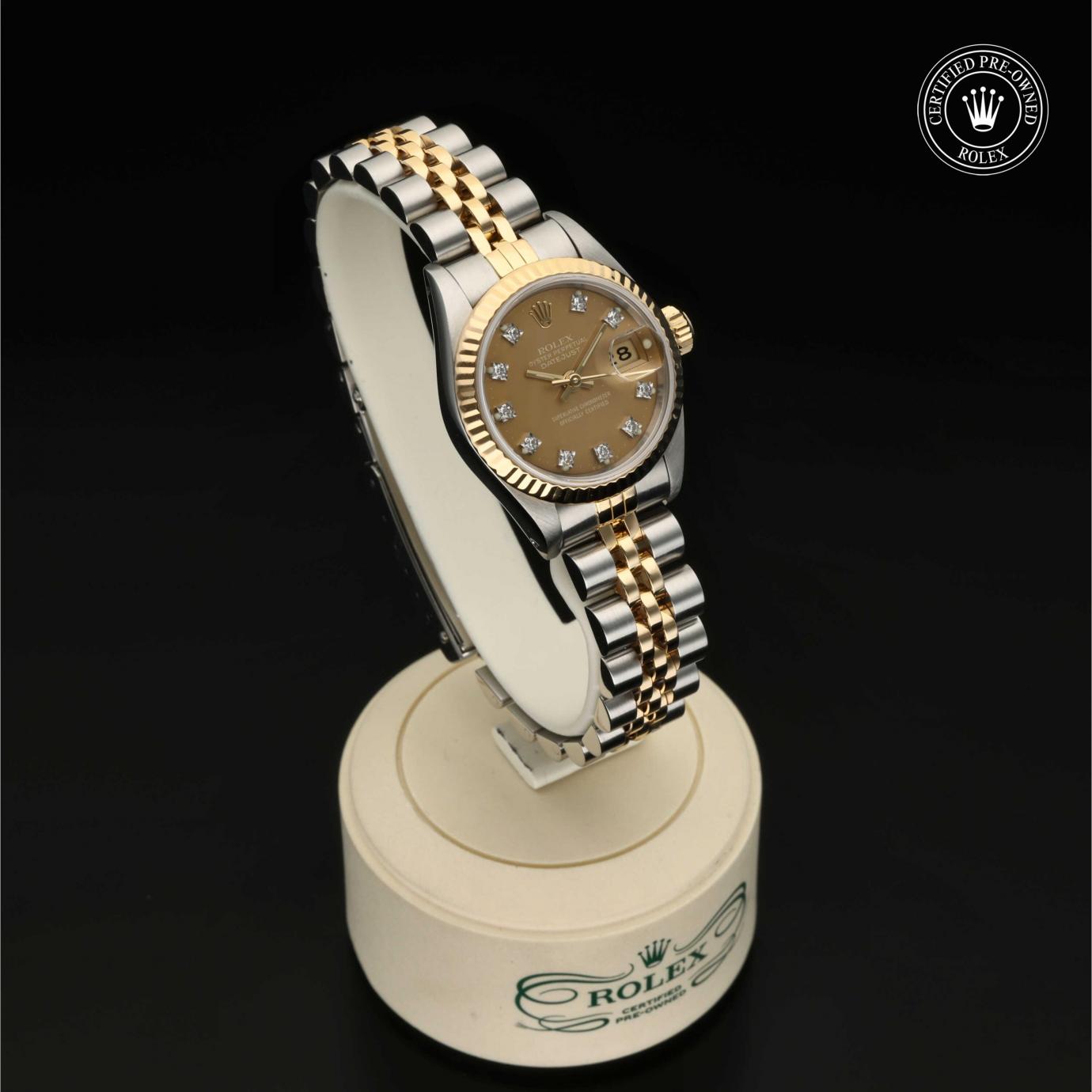 Rolex Oyster Perpetual Lady-Datejust 26 69173 - 360 Grad Ansicht Bild 33