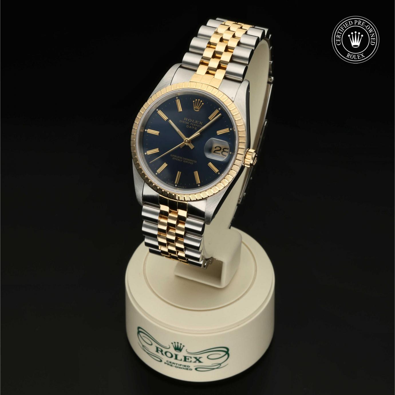 Rolex Oyster Perpetual  Date 34 M15223-0017 - 360 Grad Ansicht Bild 3